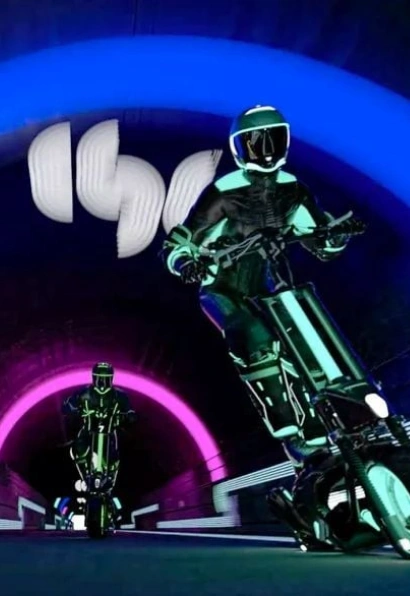 Une trottinette personnalisée avec des couleurs vives et des stickers uniques